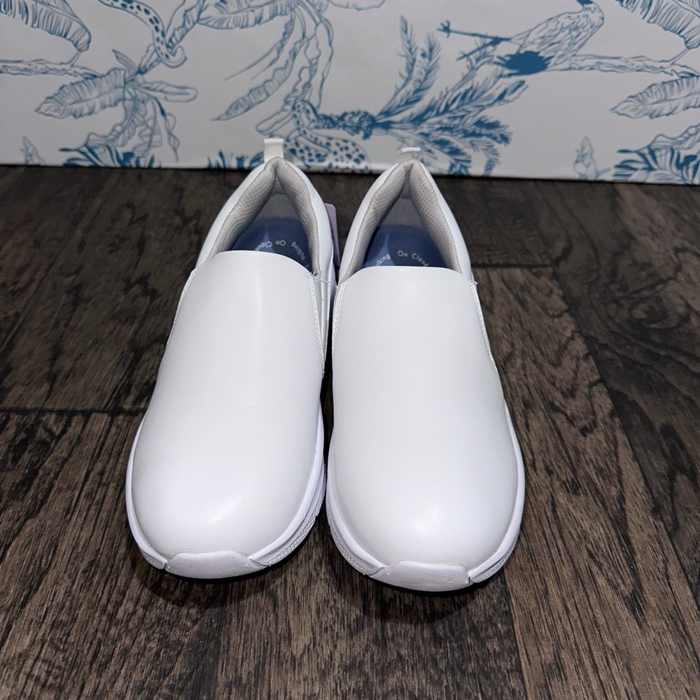 Hawkwell Women's White Slip-On Athletic Shoes